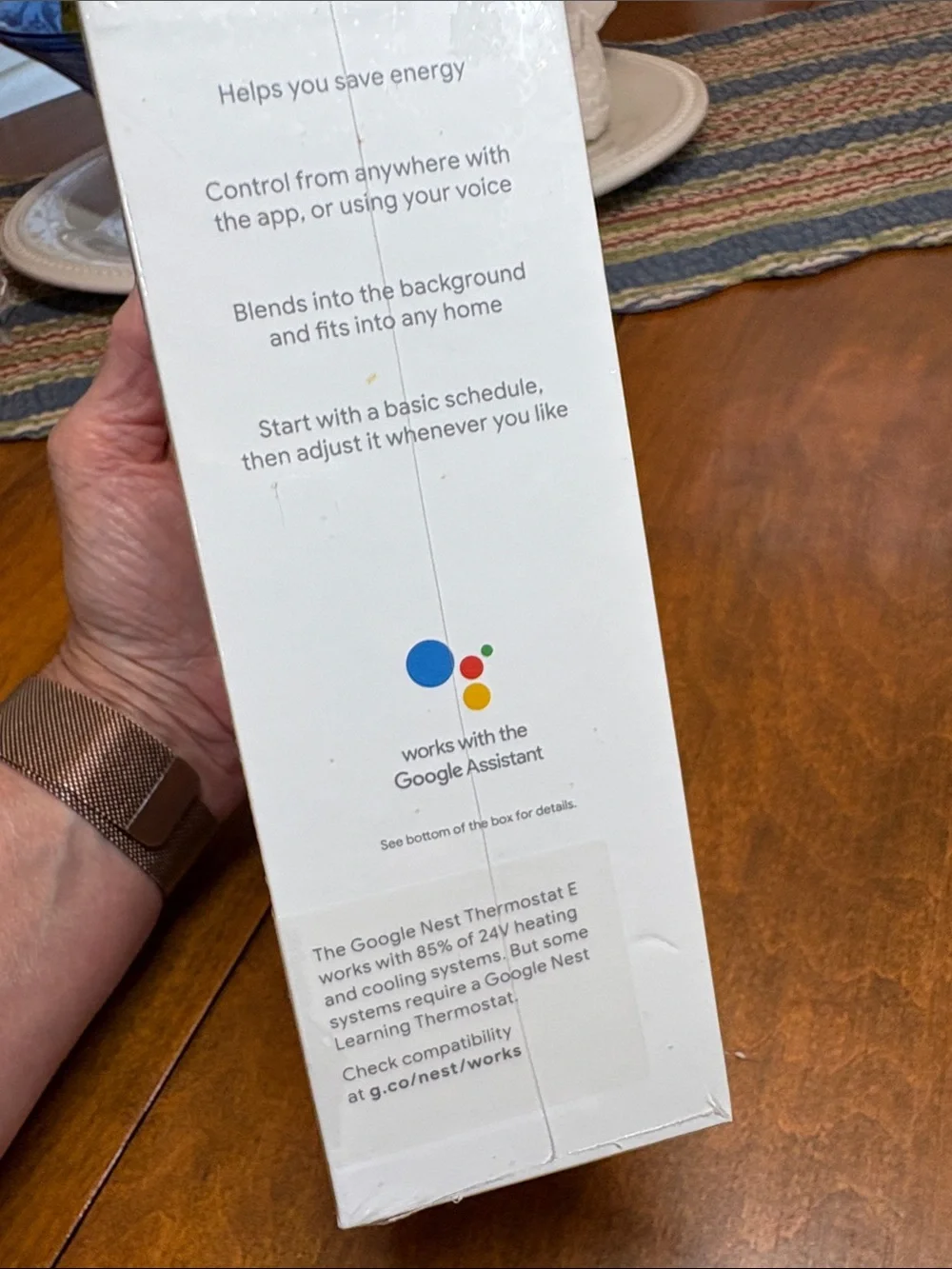 Google Nest Thermostat E — White; New in Shrink Wrapped Box